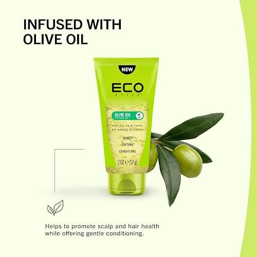 Eco Style Hair Gel Olive Oil - 8oz and 2oz Bundle thumbnail 7