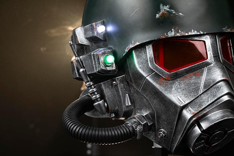Ranger Helmet NCR Armor Helmet Cosplay Deluxe Full Head Resin Mask Mask | for Halloween Costume Collectible Prop thumbnail 8