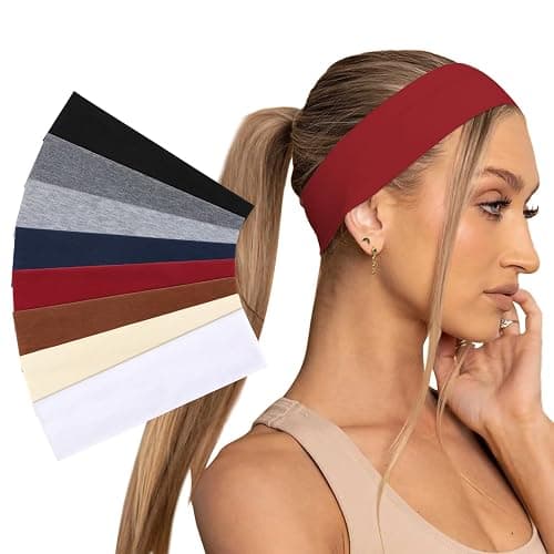AQOKKA Sports Headbands for Women Non Slip Elastic Fashion Hair Bands for Women's Hair thumbnail 6