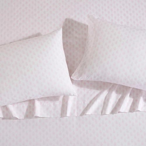 Laura Ashley - Queen Sheet Set, Crisp & Cool Cotton Percale Bedding with Deep Pockets, Lightweight for Year Round Comfort, Bed Sheets with Matching Pillowcases (Francesca Pink) thumbnail 3