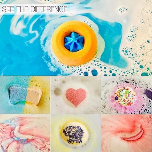 STNTUS INNOVATIONS Bath Bombs, 7 Natural Bath Bomb Gift Set, Handmade Bubble Bathbombs for Women Kids, Gifts for Mom Her Girlfriend, Mothers Day Gifts, Birthday Valentines Christmas Gifts for Women thumbnail 2