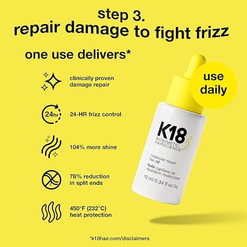 K18 Damage Repair Essentials Kit, Travel-Friendly Trio Featuring Mini Hair Mask, Mini Hair Oil & Detox Shampoo thumbnail 4