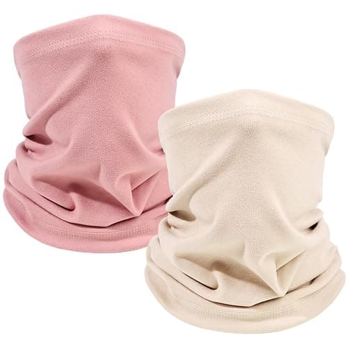 MOBUR 2 Pack Winter Neck Gaiter, Neck Warmer Face Scarf, Windproof Face Mask Cover Cold Weather Scarf for Men and Women - Image 1