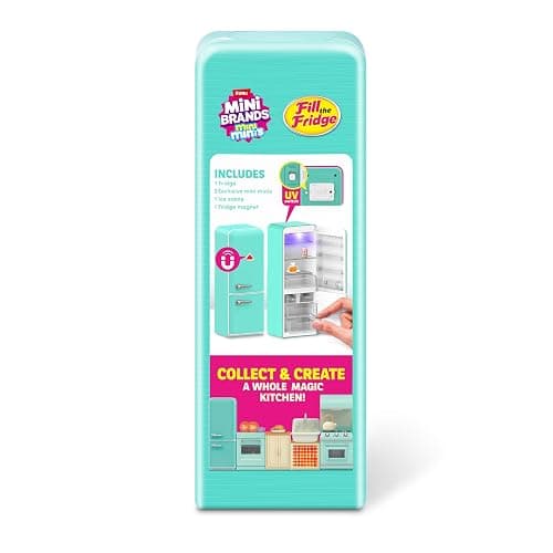 Mini Brands Fill The Fridge Playset w/UV Light by ZURU, Collectibles, DIY, Resin Play, Exclusive Recipe, NOT Edible, 8+ thumbnail 4