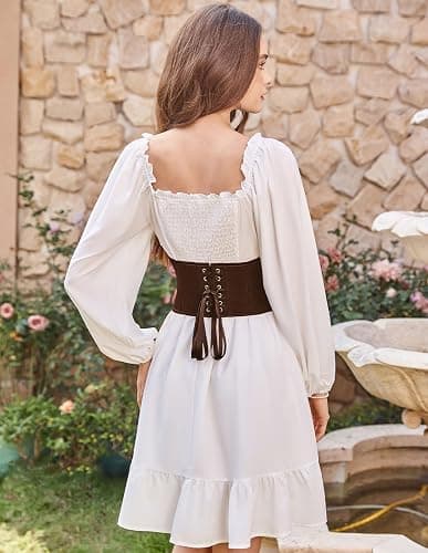 Scarlet Darkness Corset Belt for Women Fishbone Wide Waist Corset Pirate Belt thumbnail 7