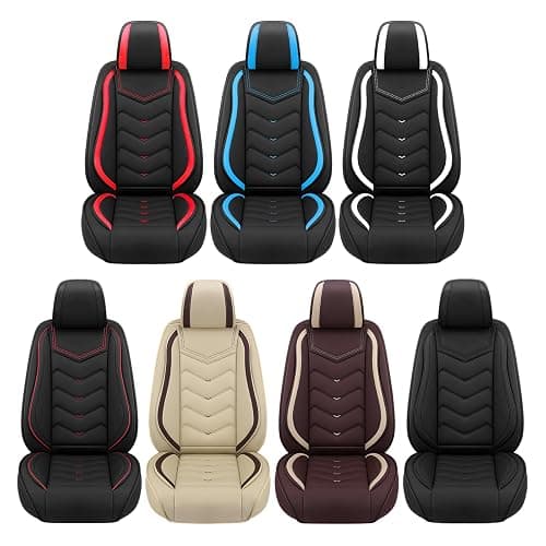 ACDY Car Seat Covers Fit for Ford F-150/F-250/F-350 2009-2026, Stylish Sport Seat Cover, Waterproof Wear-Resistant Premium Car Seat Cover，Ford F-150 2025 Seat Covers. (2 Pcs Front/Black) thumbnail 7