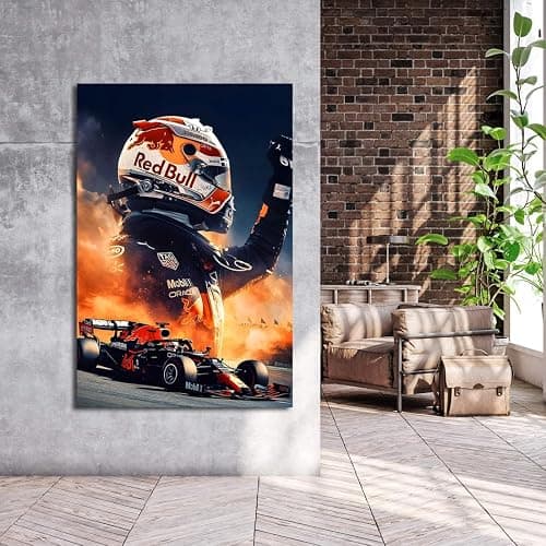 Max Verstappen Poster, Formula 1 Print, Red Bull Racing, Sports Office Wall Art, Bedroom Poster, F1 Wall Decor thumbnail 3