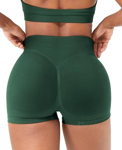 VOYJOY Women Workout Impact Shorts 2.5"/ 3.6"/ 4.5"/ 6" Scrunch Butt Lifting Gym Seamless Booty Biker Shorts thumbnail 5