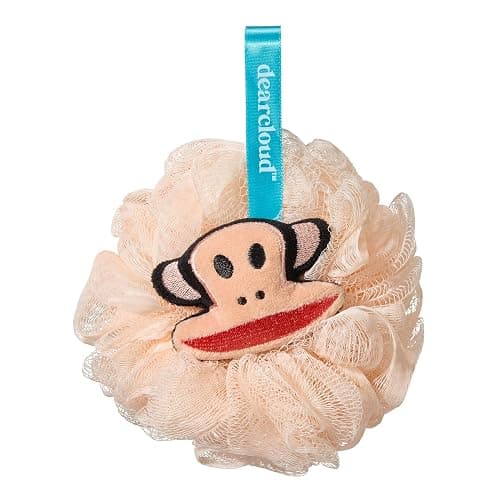 dearcloud Paul Frank XL Classic Loofah – Exfoliating Body Scrubber for Smooth, Radiant Skin (Pink) - Image 1