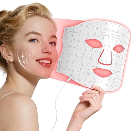 Fiogeo LED Light Therapy mask (FM-02, Red Light Therapy for Face, Red Light Mask, - Image 1