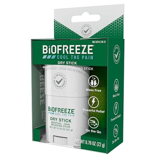 Biofreeze Dry Stick, Mess-Free Relief for Neck, Shoulder, Knee, Hip, Hand & Joint, Cooling Menthol Pain Relief Stick, Up to 100 Uses thumbnail 12