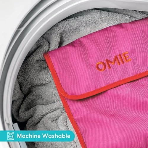 Omie OmieBox Lunch Bag - Washable, Foldable, Durable, WaterResistant Fabric with Interior Pocket and External Bottle Holder (Pink) thumbnail 4