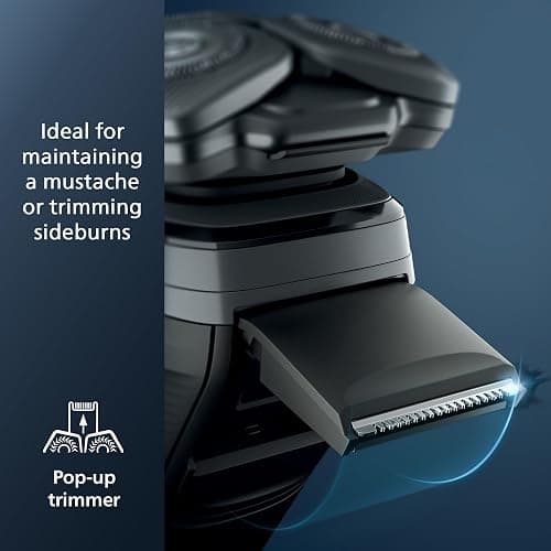 Philips Norelco Shaver 7800, Rechargeable Wet & Dry Electric Shaver with SenseIQ Technology, Quick Clean Pod, Charging Stand, Travel Case and Pop-up Trimmer, S7885/85 thumbnail 6