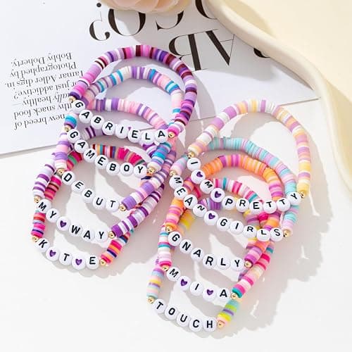 fmsao 10pcs Korea-Pop KATSEYE Bracelets Merch Bracelet Beaded Inspired Katseyes Gift for Wemon thumbnail 6