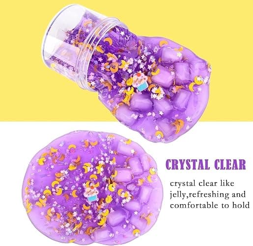 12 Pack Slime Kit, with 4 Butter Slime, 4 Jelly Cube Crunchy Slime and 4 Cloud Slime, Soft and Non-Sticky, DIY Stress Relief Toys for Girl and Boys, Birthday Gift, Party Favor, Classroom Reward thumbnail 8