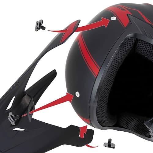CARTMAN Adult Dirt Bike Helmet, DOT Approved Full Face Motorcycle Helmet, Matte Black and Yellow for Motocross, ATV, Offroad, Dirtbike thumbnail 6