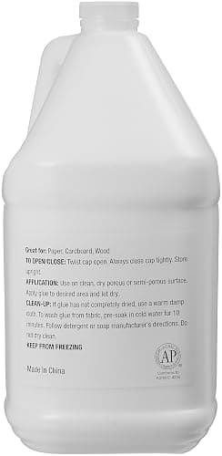 Amazon Basics All Purpose Washable School Craft Liquid Glue for Making Slime, White, Single Pack, 1 Gallon thumbnail 4