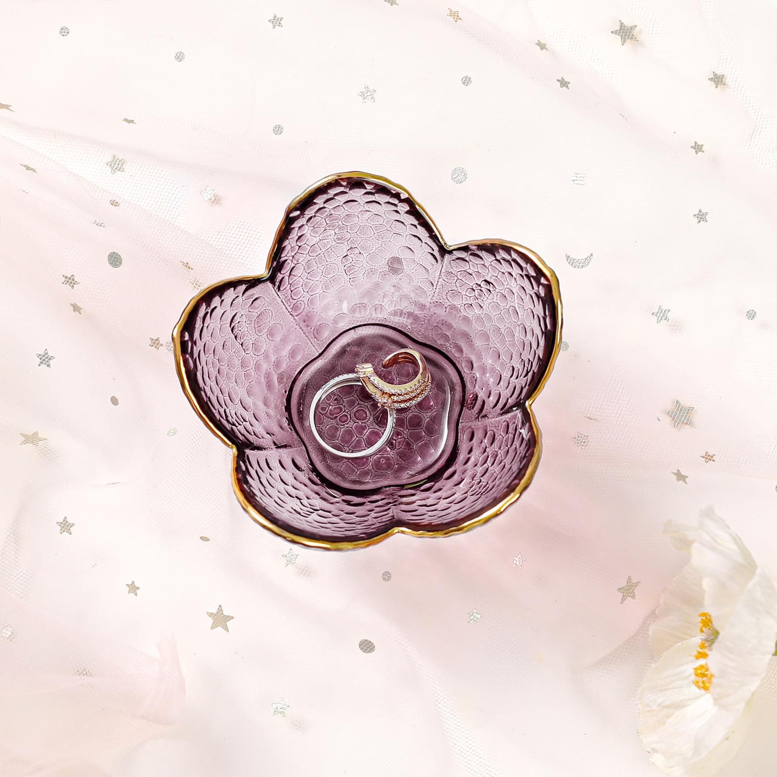 Jewelry Dish Tray Ring Dish Trinket Tray Gifts For Women Unique Birthday Gifts For Friends Sisters Daughter Mother Her Jewellery Tray Key Bowl Cute Small Friendship Christmas House Warming Gifts thumbnail 9