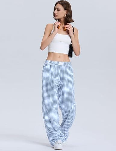 Rapbin Women's Pyjamas Pants Soft Casual Loungewear Summer 2026 Ladies Lounge Trousers with Pockets Cotton Sleepwear thumbnail 4