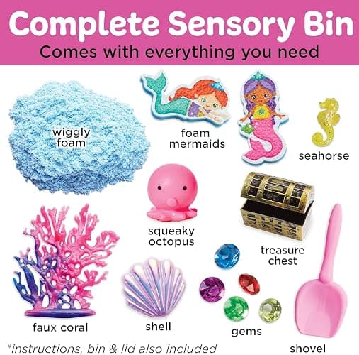 Creativity for Kids Sensory Bin: Mermaid - Mermaid Toys and Sensory Bins for Toddlers, Sensory Box and Bin Filler, Toddler Activities and Gifts for Girls (Ages 3+) thumbnail 2