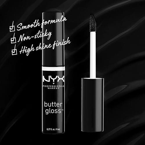 NYX PROFESSIONAL MAKEUP Butter Gloss, Non-Sticky Lip Gloss - Licorice (Black) thumbnail 2