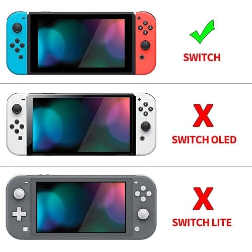 playvital ZealProtect Soft Protective Case for Nintendo Switch, Flexible Joycon Cover Slim Cover for Nintendo Switch with Screen Protector & Thumb Grips & Direction Button Caps - Sky Blue thumbnail 2