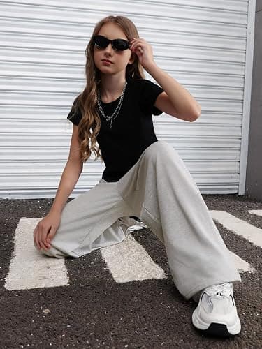 SOLY HUX Wide Leg Sweatpants High Waisted Loose thumbnail 4