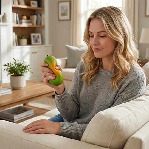 GWZTIO Squishies Mango, Big Fruit Squishies, Color Changing Sensory Tool for Anxiety Relief, Portable Desk Stress Ball for Office Workers and Adult Users thumbnail 5