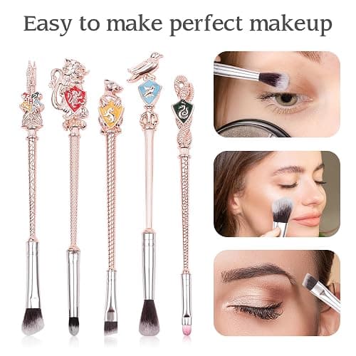 【2 Color Options】Harry Makeup Brushes Set for Women, Potter Makeup Gift Set, Magic Eye Shadow Eyeliner Blending Lip Brush - Brushes Holder Pot Not Included thumbnail 3