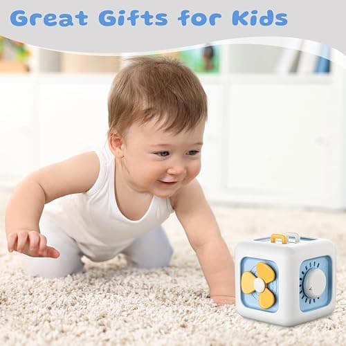 lerrbo Activity Cube Baby Toys for 1 Year Old Girl Gifts, Montessori Toys for Baby Girl, Travel Sensory Cube for Toddlers 1-3, Learning Fine Motor Skills,1st Birthday Gifts for 12 Months+ thumbnail 7