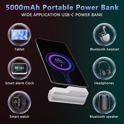 Saqico Fast Charging Battery Pack for Meta Quest 3S/3 and Oculus 2, 18W 5000mAh Head Strap Battery for Quest 3S/3/2 Accessories -Lightweight & Portable Rechargeble Extended Battery Extra VR Playtime thumbnail 5