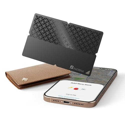 BFADEHA 2025 [Apple MFi Certified] (iOS Only) Bluetooth Tracker Smart Finder for Apple Find My iPhone Card Wallet GPS Tracker, 5-10 Years Battery, Keys Finder and Item Locator for Keys, Bags, Passport - Image 1