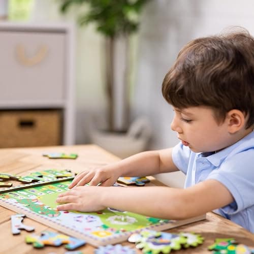 Melissa & Doug Wooden Animal Chase Jigsaw Spinning Gear Puzzle – 24 Pieces Wooden Puzzle for Toddlers and Preschoolers, for Boys and Girls Ages 3+ thumbnail 8