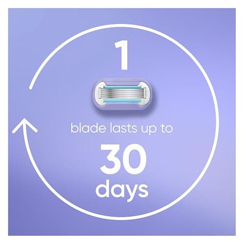 Gillette Razor for Women, Venus Razors Extra Smooth Contour, 5-Blade Cartridges, 1 Handle + 4 Refills + Pivoting Head + Shower Holder thumbnail 8