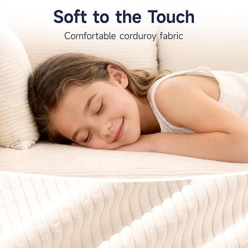 2025 New 108" Cloud Couch Sectional, Modular Sectional Sofa with L-Shaped Chaise, Deep Seat Sectional Modular Couch for Living Room, No Assembly Required (Beige, Left Facing Chaise) thumbnail 8