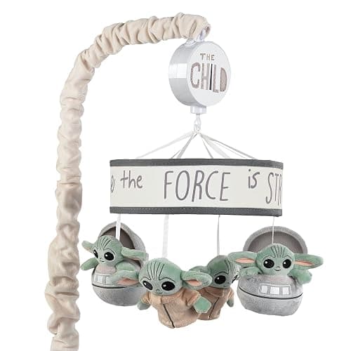 Lambs & Ivy Star Wars The Child/Baby Yoda Musical Baby Crib Mobile Soother Toy - Image 1