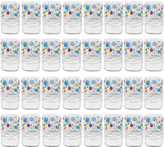 Pail Buddies Baby Doll Diapers Refill Value Pack for Baby Alive Baby Dolls, 32 Diapers