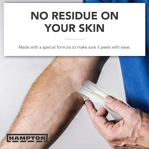 Hampton Adams | As Seen on Shark Tank | Original Athletic Sports Tape (3-Pack) | 45ft Rolls | Very Strong Easy Tear NO Sticky Residue | Best Tape for Athlete & Trainers | Fingers Ankles thumbnail 4