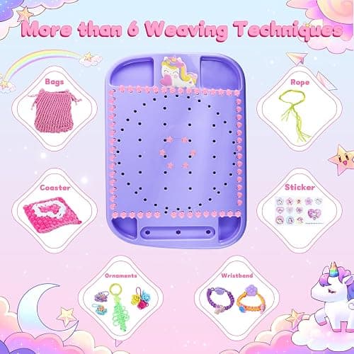 Rubber Band Bracelet Kit for Kids, Loom Bracelet Making Kit, Friendship Bracelet Kit, 400+ Pcs DIY Craft Kit for Girls Ages 6-12, Weaving Loom Set with Case, Beginner Bracelet Maker for Teens Adults thumbnail 2