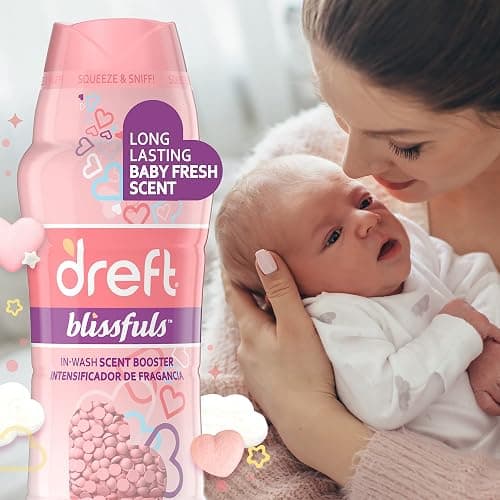 Dreft Blissfuls In-Wash Laundry Scent Booster Beads, Baby Fresh Scent, 18.2 oz (Pack of 2) thumbnail 3