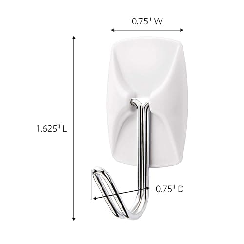 Command Small Wire Toggle Hooks, 16 Hooks and 24 Command Strips, Damage-Free Hanging Wall Hooks with Adhesive Strips, Adhesive Hooks for Hanging Christmas Decorations, Holds up to 0.5 lb thumbnail 2