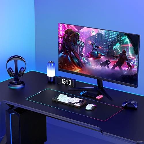 RedThunder K84 Wireless Keyboard and Mouse Combo, LED Rainbow Backlit Rechargeable Battery, 75% Layout TKL Ultra Compact Gaming Keyboard & Lightweight 3200 DPI Honeycomb Optical Mouse (White-Black) thumbnail 7