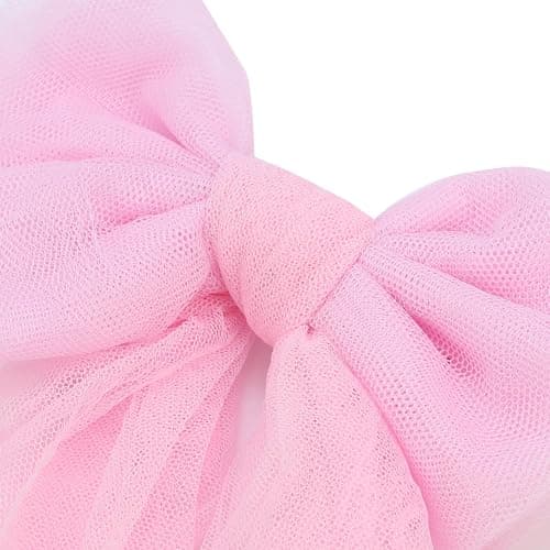 Crapyt 2 PCS Bowknot Curtain Tiebacks Outdoor Curtain Tiebacks for Bedrooms, Offices, Dining Rooms 16.93"×7.09" Pink thumbnail 7