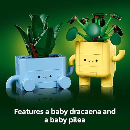 LEGO Botanicals Happy Plants Building Toys - Bedroom or Dorm Room Decor for Girls, Boys, & Adults, Desk or Shelf Display - Birthday Gift Ideas for Kids, Ages 9+ - 10349 thumbnail 5