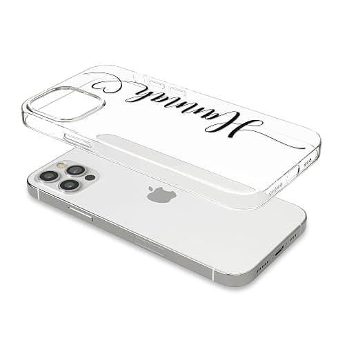 LianaCases Personalized Case for iPhone Air 17 16 15 14 13 12 11 Pro Plus - Cursive Name with Heart Clear Phone Cover thumbnail 8