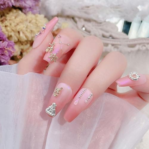 3D Christmas Nail Charms, 60 Pcs Snowflake Christmas Tree Wreaths Bell Elk Santa Christmas Nail Art Charms Gems Gold Silver Metal Nail Studs Nail Jewels for Xmax Holiday DIY Craft Design thumbnail 6