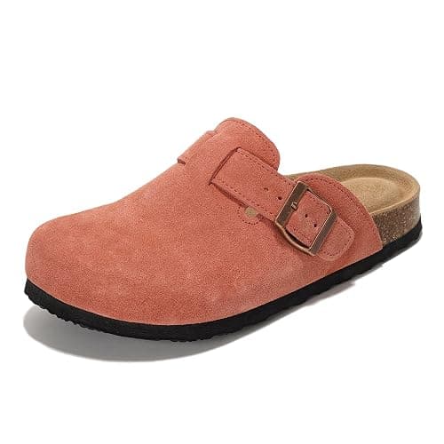 Project Cloud Genuine Leather Footbed Clogs for Women - Memory Foam Arch Support Slippers for Women - Trendy Slip-ons Women's Mules & Clogs Sandals (Benton) thumbnail 6