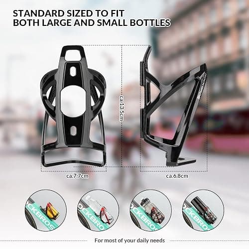 ROCKBROS Bike Water Bottle Holder Ultralight Bottle Cages with Screws Tool | Universal Bike Cup Holder Rack for Road MTB Bike thumbnail 2