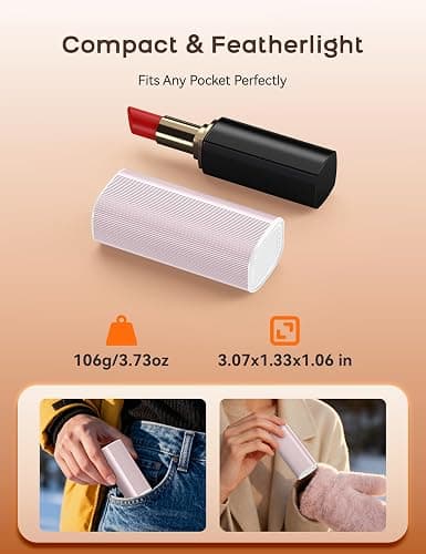 RORRY Hand Warmers Rechargeable 2 Pack, 10000mAh 360° Heating Magnetic Electric Hand Warmer, 24Hrs Warmth Portable Reusable Pocket Heater for Camping Hunting Gifts for Men Women thumbnail 5