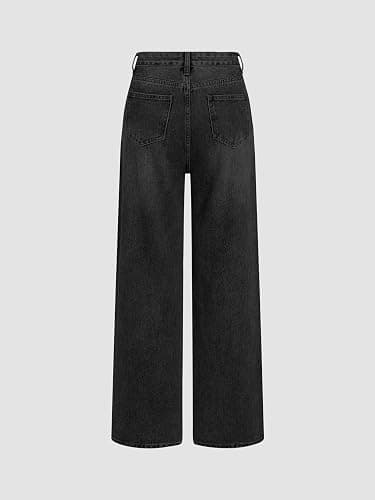 CIDER Wide Leg Jeans for Women High Waisted Denim Pants Boyfriend Jeans Trendy Casual Summer Bottom thumbnail 4